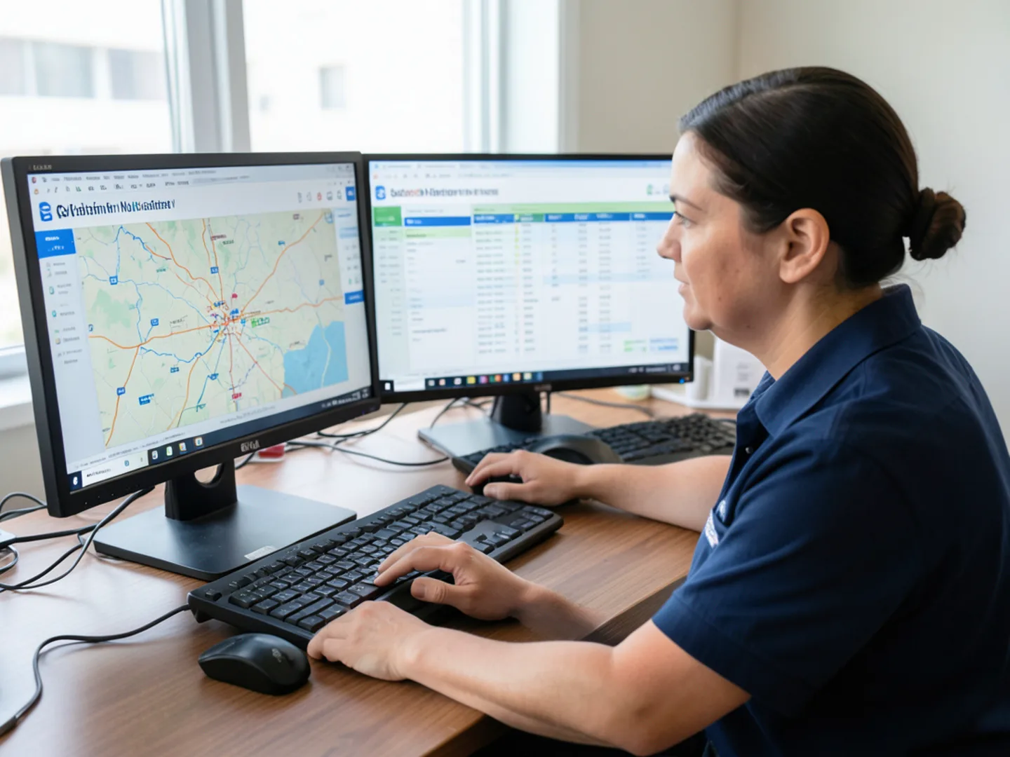 Puzzled Comfort HVAC dispatch center handling customer service and emergency technician routing