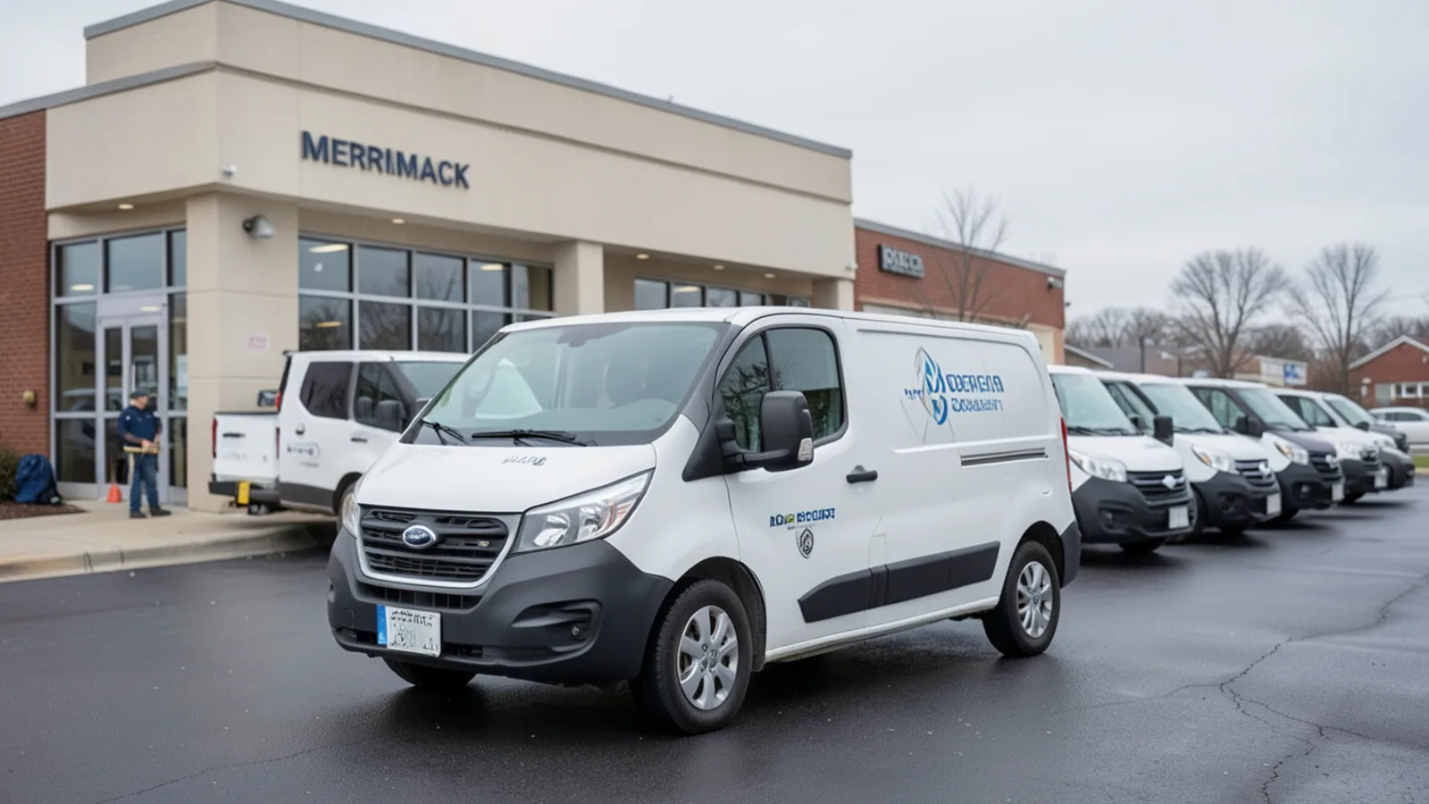Puzzled Comfort service fleet ready for dispatch in Merrimack NH